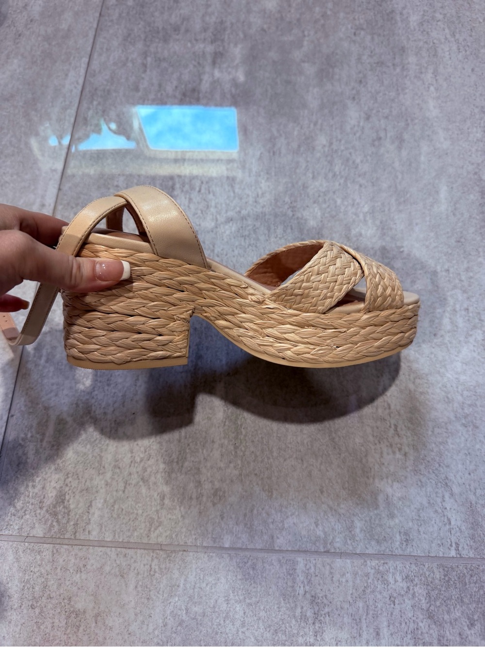 Rattan wedges old navy